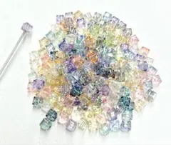 カスタムボールペン対応可能〇 アクリルビーズ キューブ