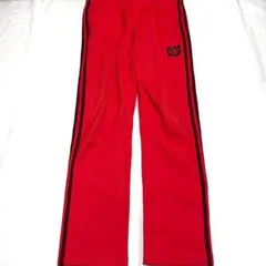 古着 adidas アディダス トラックパンツ レッド ジャージ