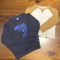 お値下げ中！プチバトー 5ans/110cm 長袖カットソー＆トレーナー2枚