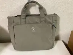 【新品未使用】anello GRANDE 2way トート　グレーベージュのサムネイル