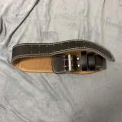 レザー トレーニング・パワーベルト ブラック