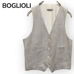 BOGLIOLI ボリオリ リネンベスト ジレ 48 イタリア製 麻混のサムネイル