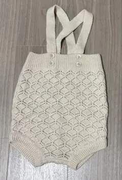 monbebe 透かし編み ニットロンパース M 80のサムネイル