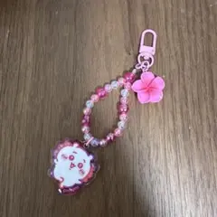 シーサーのおみやげやさん　ちいかわ　ビーズ付きアクリルストラップ