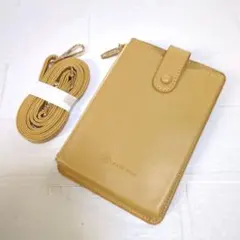 LASSE MOA スマホショルダー スマホポシェットスマホショルダー　ベージュ