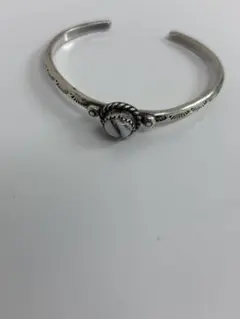 インディアンジュエリー シルバー ホワイトバッファローターコイズ バングル