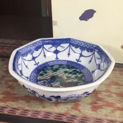 『メルうー特価』　九谷焼　白雅　古九谷写　小さめ　大鉢