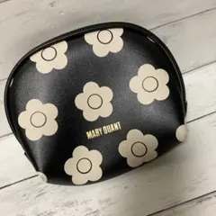 MARY QUANT 花柄ポーチ ブラック