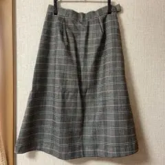 処分価格 any SiSチェック柄フレアスカート（グレー、ピンク）