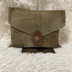 BORBONESE　ボルボネーゼ　ポーチ　クラッチバッグ　バッグインバッグ　タグ