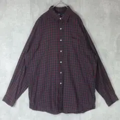 【希少】ラルフローレン 90s チェックシャツ 長袖 ポニー無し グラフチェック