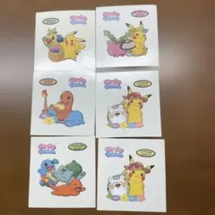 ポケモンキャラクターシール6枚セット