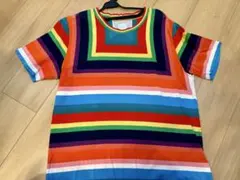 Paul Smith マルチボーダーカラフルTシャツ Lサイズのサムネイル
