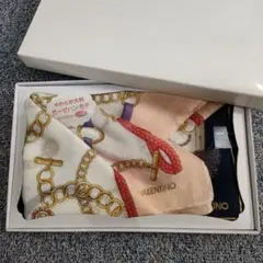 MARIO VALENTINO 大判ガーゼハンカチ 58×58cm