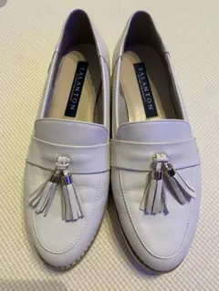 【最終値下げ済】タラントン バイ ダイアナ　タッセル厚底ローファー アイボリー
