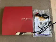 PlayStation 3 本体 スカーレット・レッド コントローラーなし