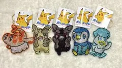 【キラキラ豪華5点】ポケモン ラインストーン キーホルダー セット