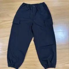 GU キッズ ブラック長ズボン 130