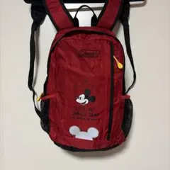 Coleman×Disney ミッキーマウス リュック 赤 キャンプ アウトドア
