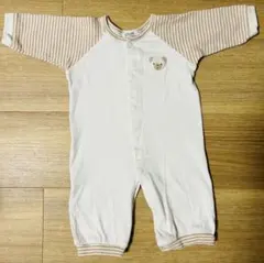 Amorosa mamma - 天使の糸 - クマ刺繍ロンパース　50~70