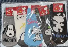 PEANUTS スヌーピー ソックス 5足セット 23-25cm 新品未開封のサムネイル