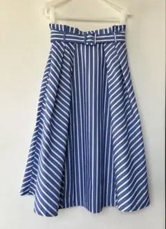 SIMPLICITE ブルーストライプスカート