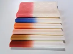 1- 10-18着物ハギレ 正絹ボカシ八掛地セット 古布