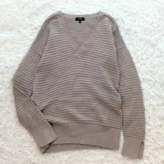 近年 セオリー カシミヤ混 Vネックニット ロングスリーブ S