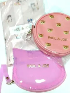 PAUL & JOE 猫プリントポーチ＆エコバッグセット 新品未使用