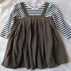 petit main チュニック ワンピースボーダー 90
