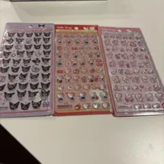 正規品　ボンボンドロップシールmini キティ×2　クロミ　3種セット