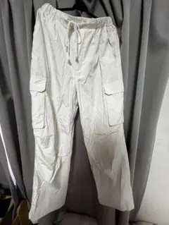 ホワイト カーゴパンツ 4ポケット
