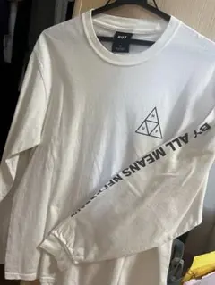 HUFロングTシャツ白のサムネイル