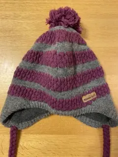 mont-bell ストライプニット帽 FREEサイズ　美品