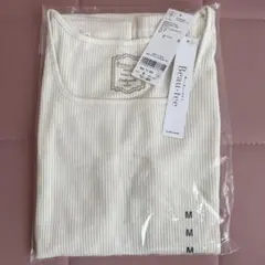 新品　タンクトップ　アイボリー　Ｍ