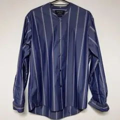 UNITED TOKYO ストライプノーカラーシャツ　サイズ2