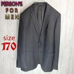 【パーソンズフォーメン】テーラードジャケット ストライプ ビジネス シンプル L