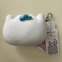 おぱんちゅうさぎ　ぬいぐるみポーチ付きエコバッグ　モノトーン　しまむら