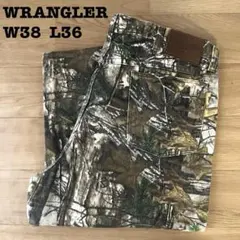 ヤ*ン様 Wrangler ラングラー リアルツリーカモプリント ワークパンツ