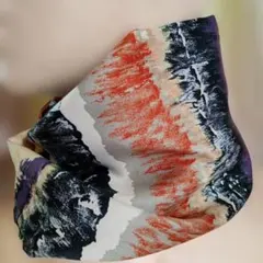 着物リメイク　ねじりスヌード　Ｎｏ34　個性的昭和レトロな素材〜