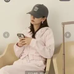 SNIDEL ♡ライトピンク UVカットフーディパーカ