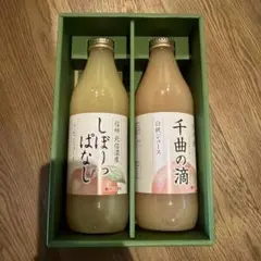 信州北信濃産 しぼりっぱなし＆千曲の滴 1000ml 2本セットのサムネイル