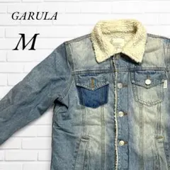 ガルラ デニム ボア ジャケット ジーンズ ジージャン ダメージ 厚手 ブルー