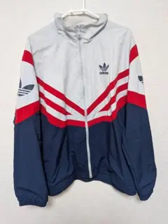 adidas　アディダス　トレフォイルロゴ　ナイロンジャケット　XO