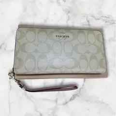 ❁新品未使用❁COACH ホワイト/ピンク 長財布 ❁CBO02❁ - メルカリ