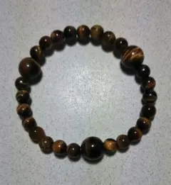 タイガーアイ ビーズブレスレット 16cm