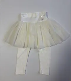 お値下げbaby gap チュチュ付きレギンス 18-24ヶ月 ホワイト