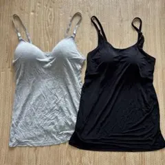 授乳ブラ ブラトップ グレー ブラック まとめ売り LM L 2枚のサムネイル