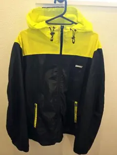 【DIESEL 】メンズ◇フード付きナイロンジャケット◇ 黒/黄