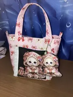 ハンドメイド♡トートバッグ♡猫 - メルカリ